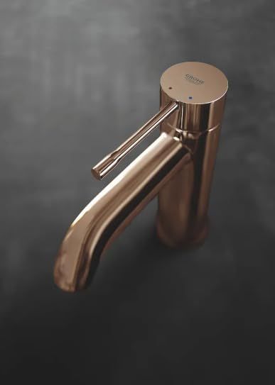 Brushed Gold Bathroom Sink Faucet - Single Hole Copper