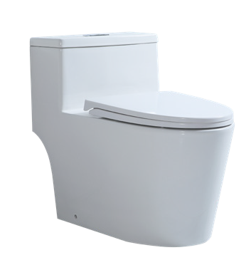 Silver Base Toilet Flush Tank and Cover 25 cm White Bayt